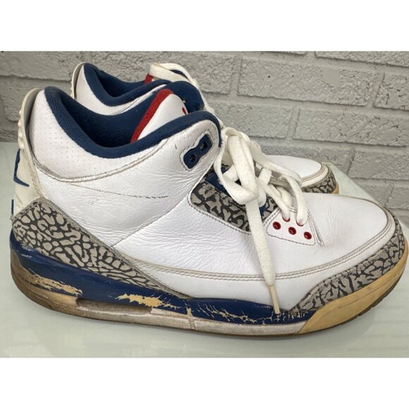 Air Jordan 3 Retro True Blue Sneakers, Men Size 10, 2016 Classics - Picture 3 of 8